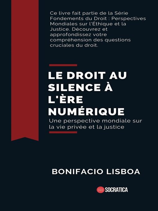 Title details for Le Droit au Silence à L'ère Numérique by Bonifacio Lisboa - Available